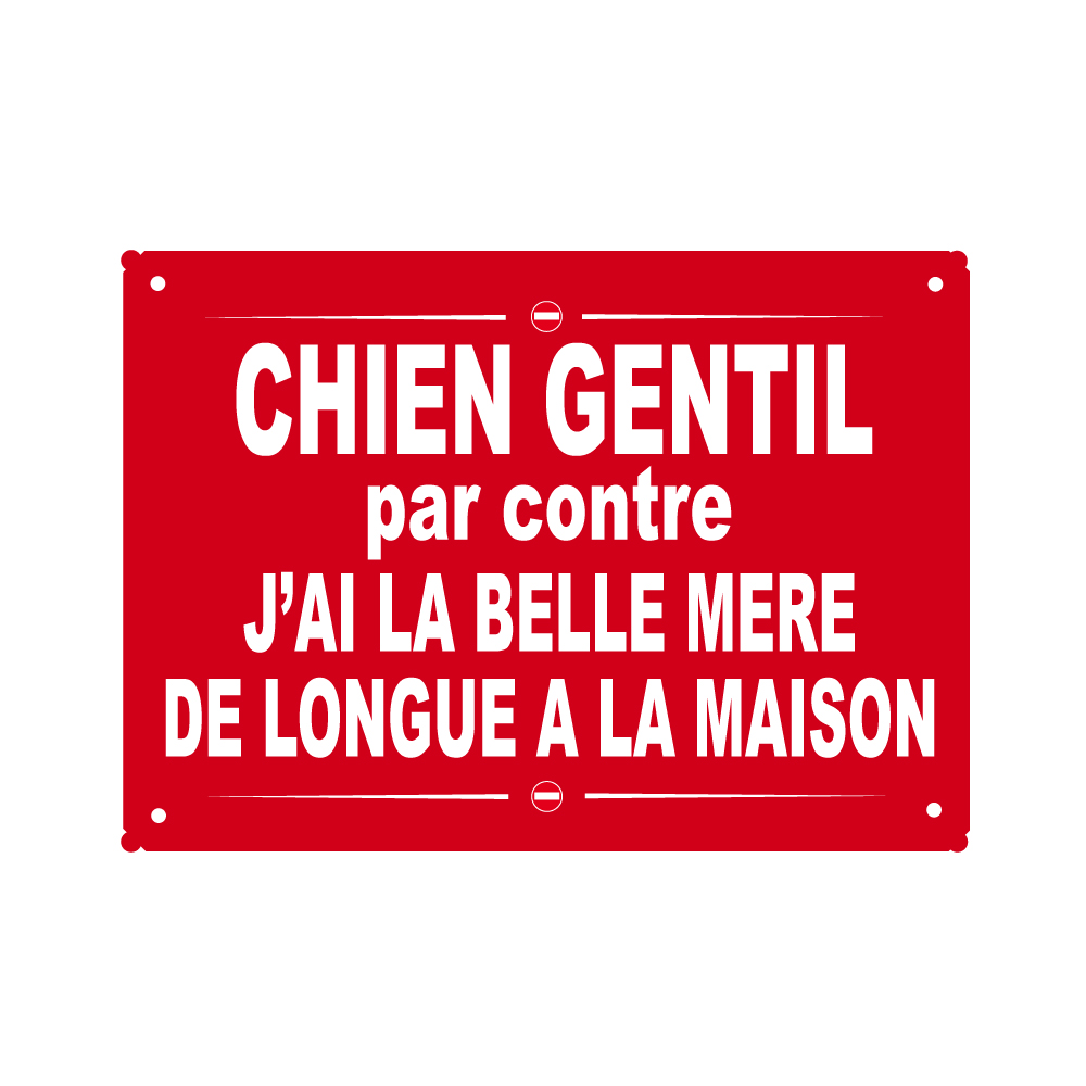 plaque de rue humoristique