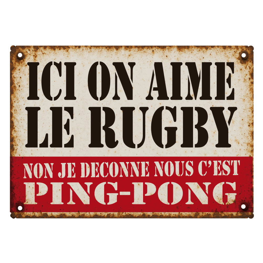 plaque de rue humoristique