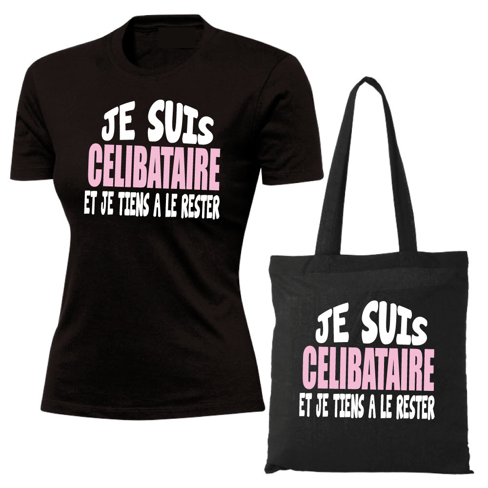 tote bag et t-shirt humoristique femme