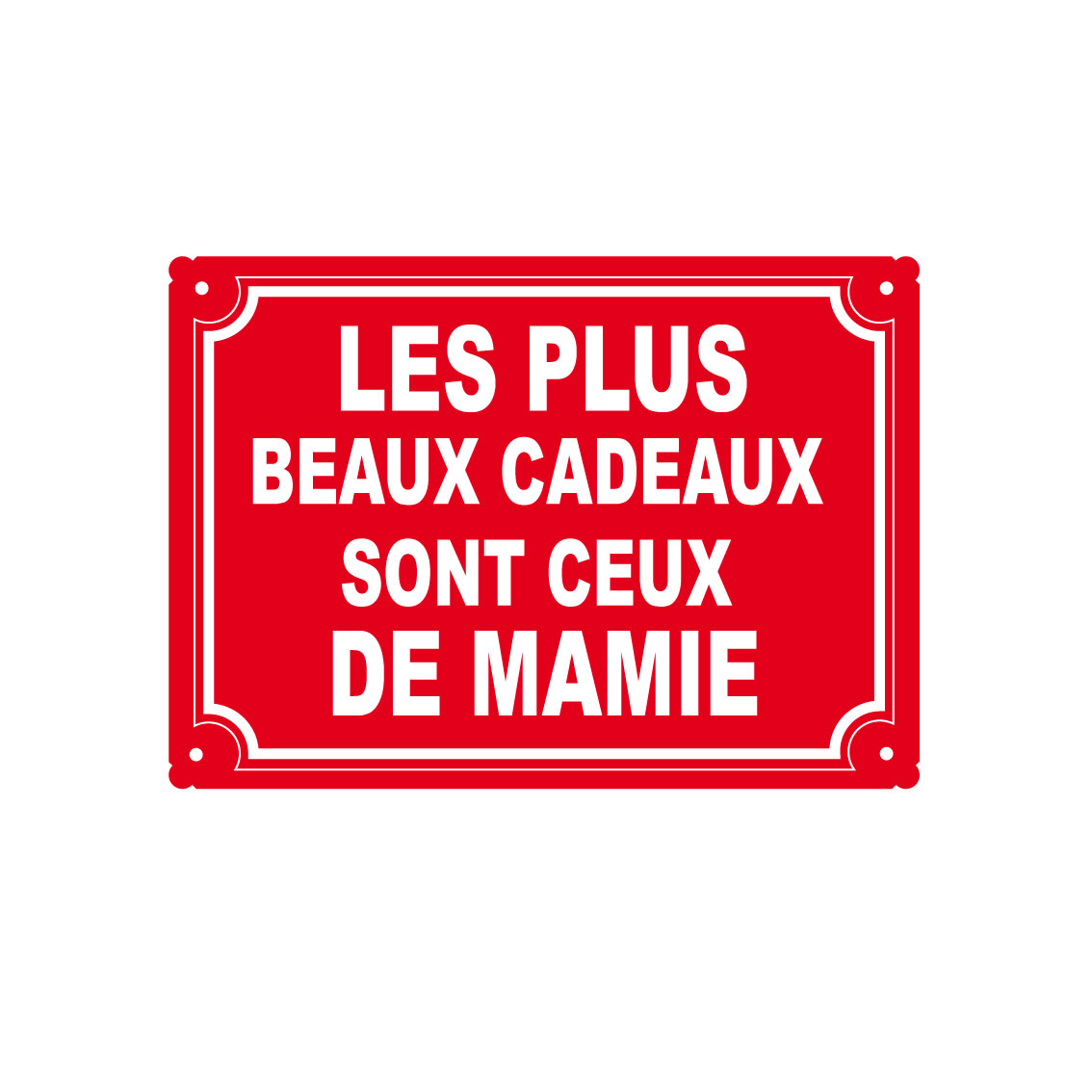 plaque de rue humoristique