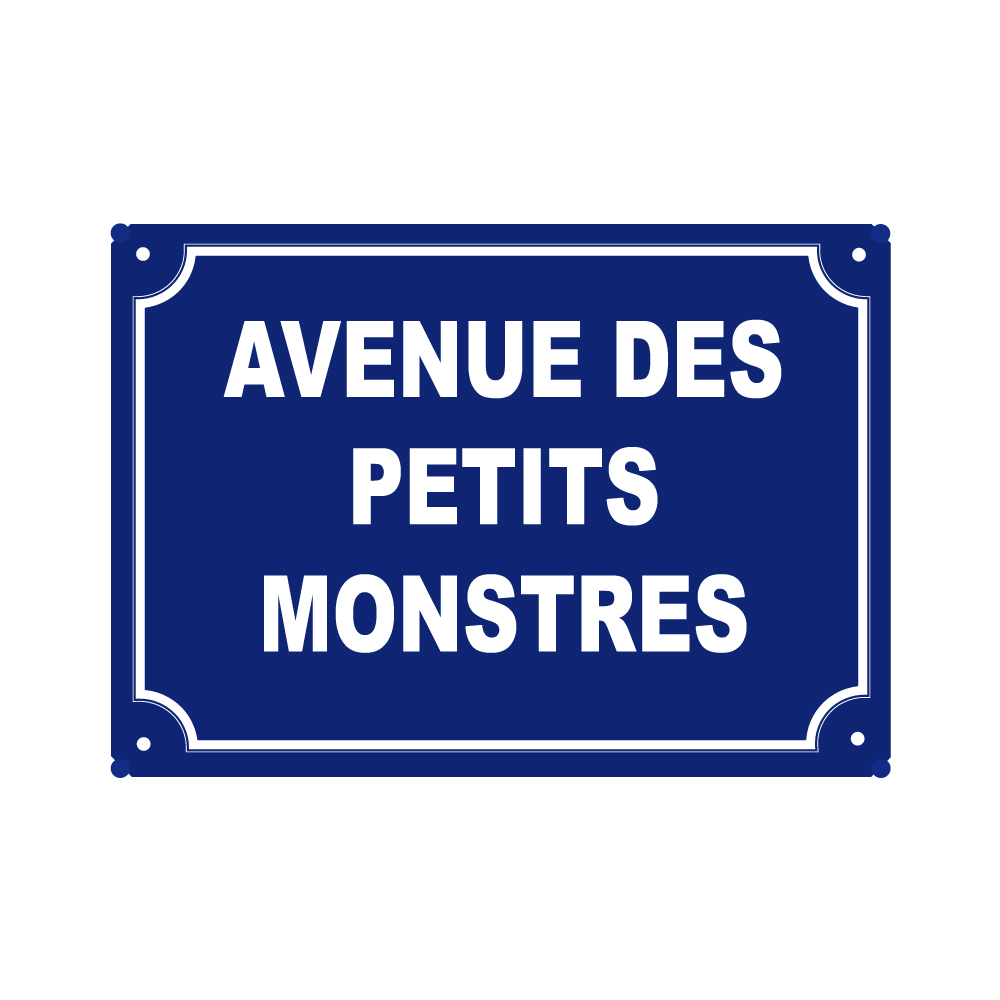 plaque de rue humoristique