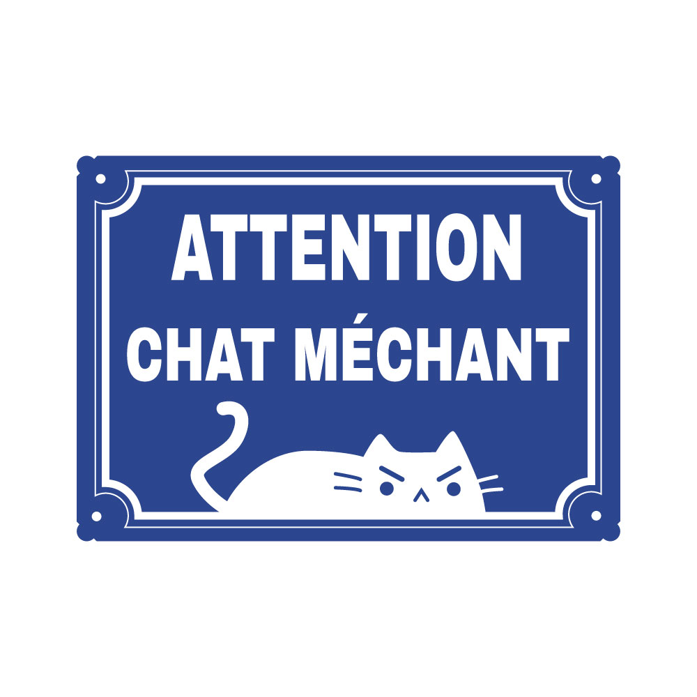 plaque de rue humoristique