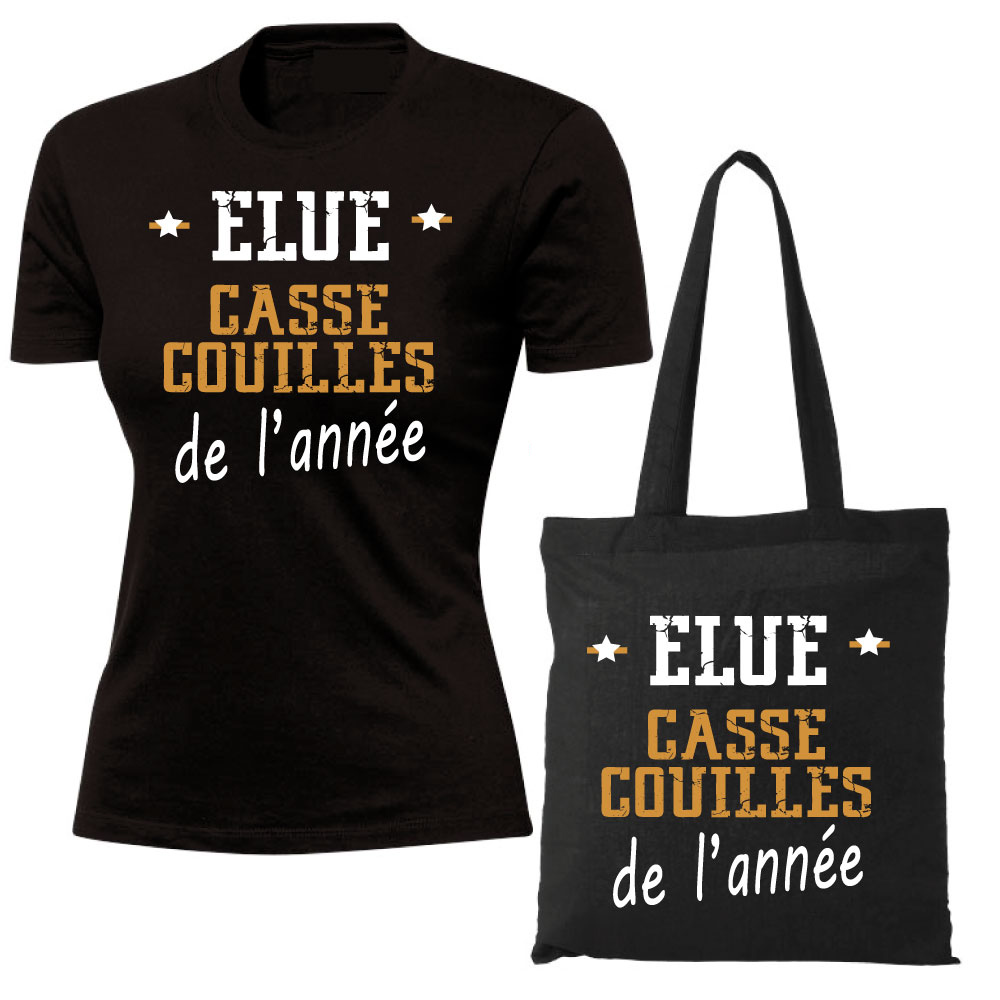 tote bag et t-shirt humoristique femme