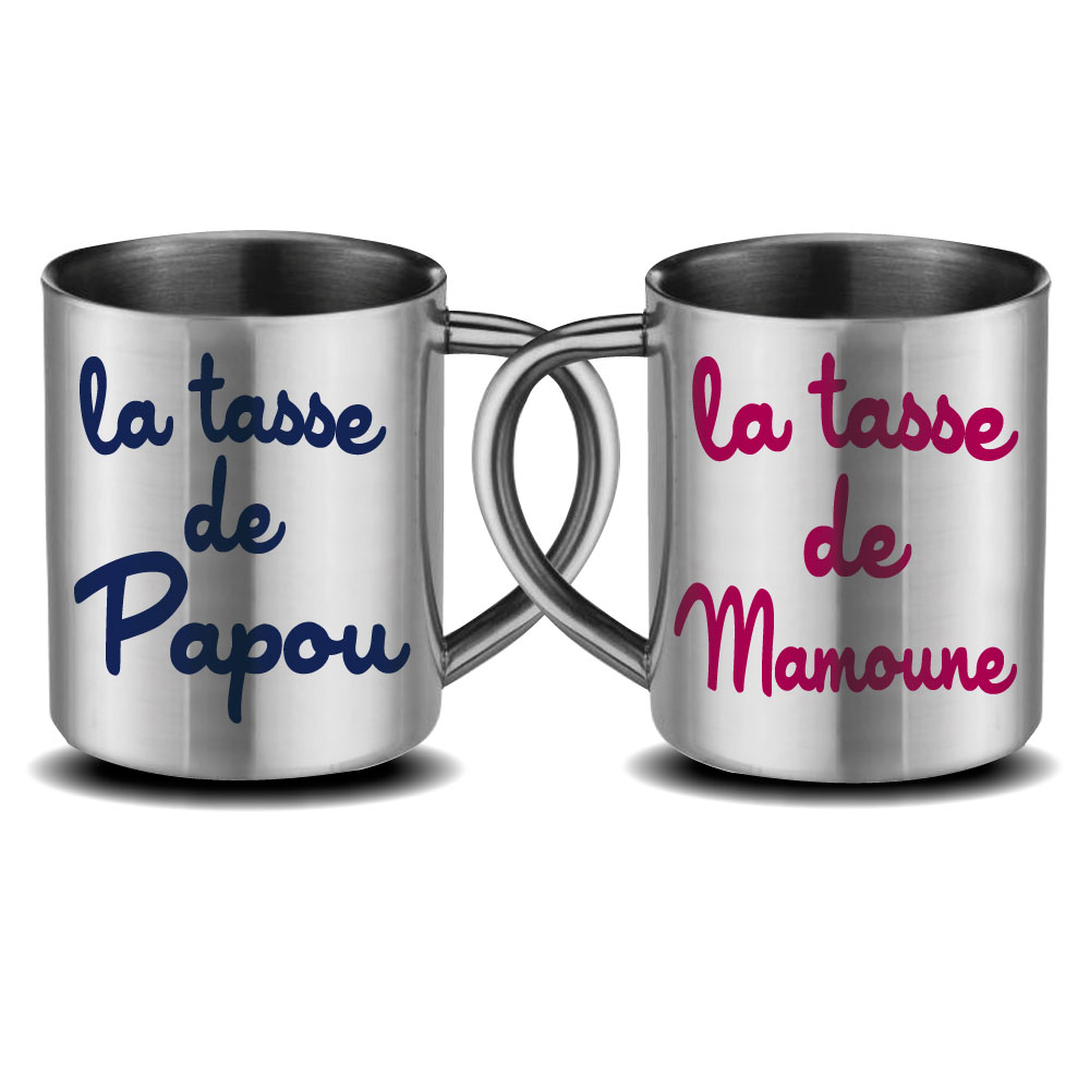 Mug fête des pères inox cadeau fêtes des pères en inox