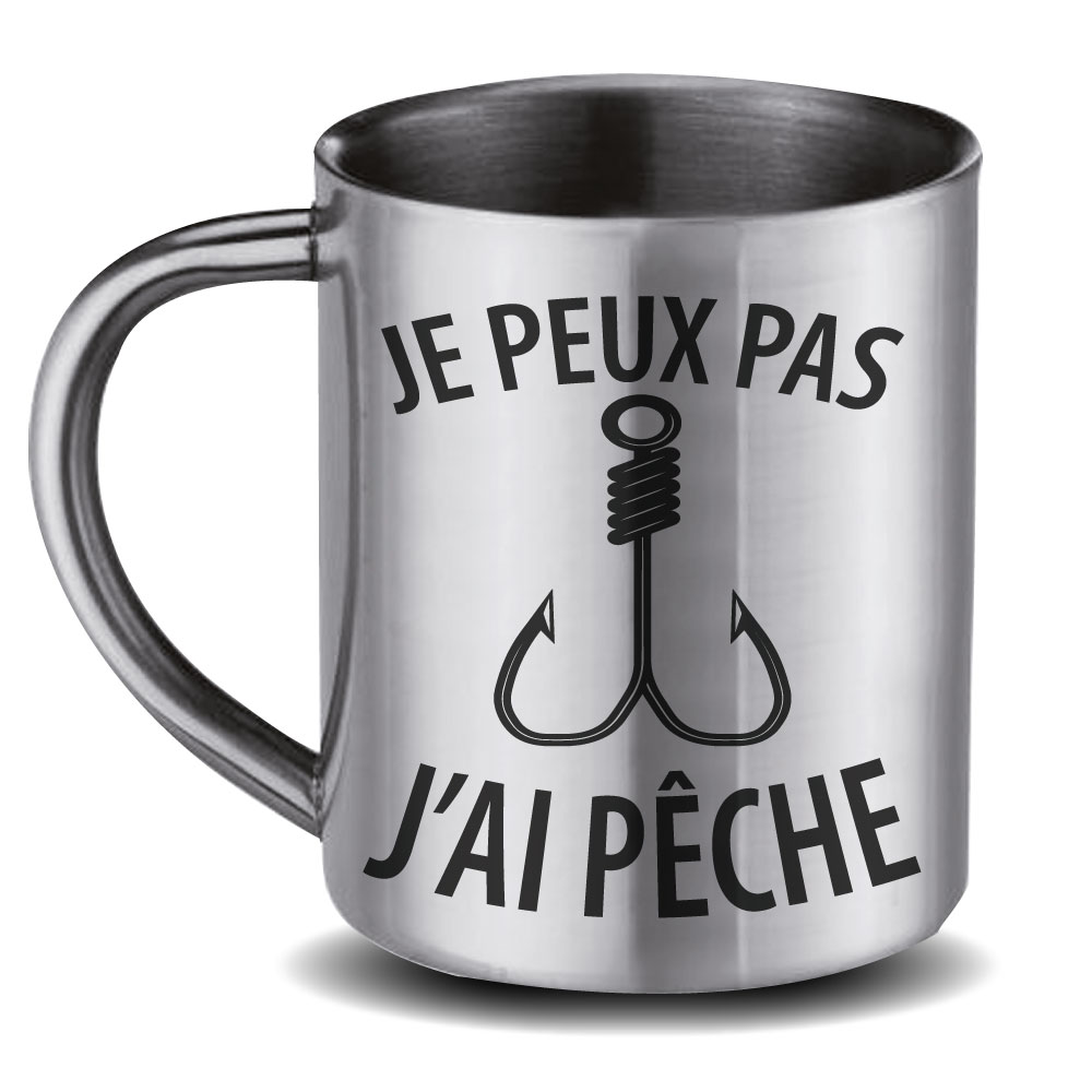 MUG INOX Peux Pa J'Ai Pêche