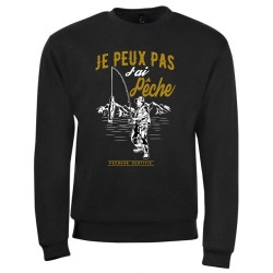 sweat shirt je peux pas j'ai pêche