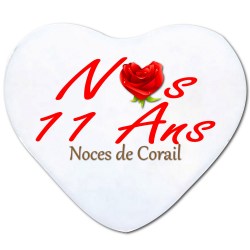 Coussin 11 ans de mariage