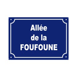 plaque de rue humoristique