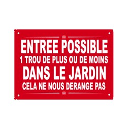 plaque de rue humoristique