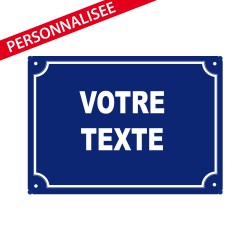 plaque de rue humoristique