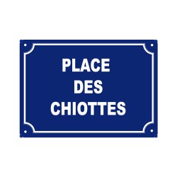 plaque de rue humoristique