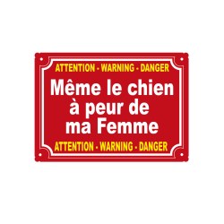 plaque de rue humoristique