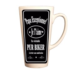 Grand Mug papa pur biker mug fêtes des pères