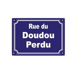 plaque de rue humoristique