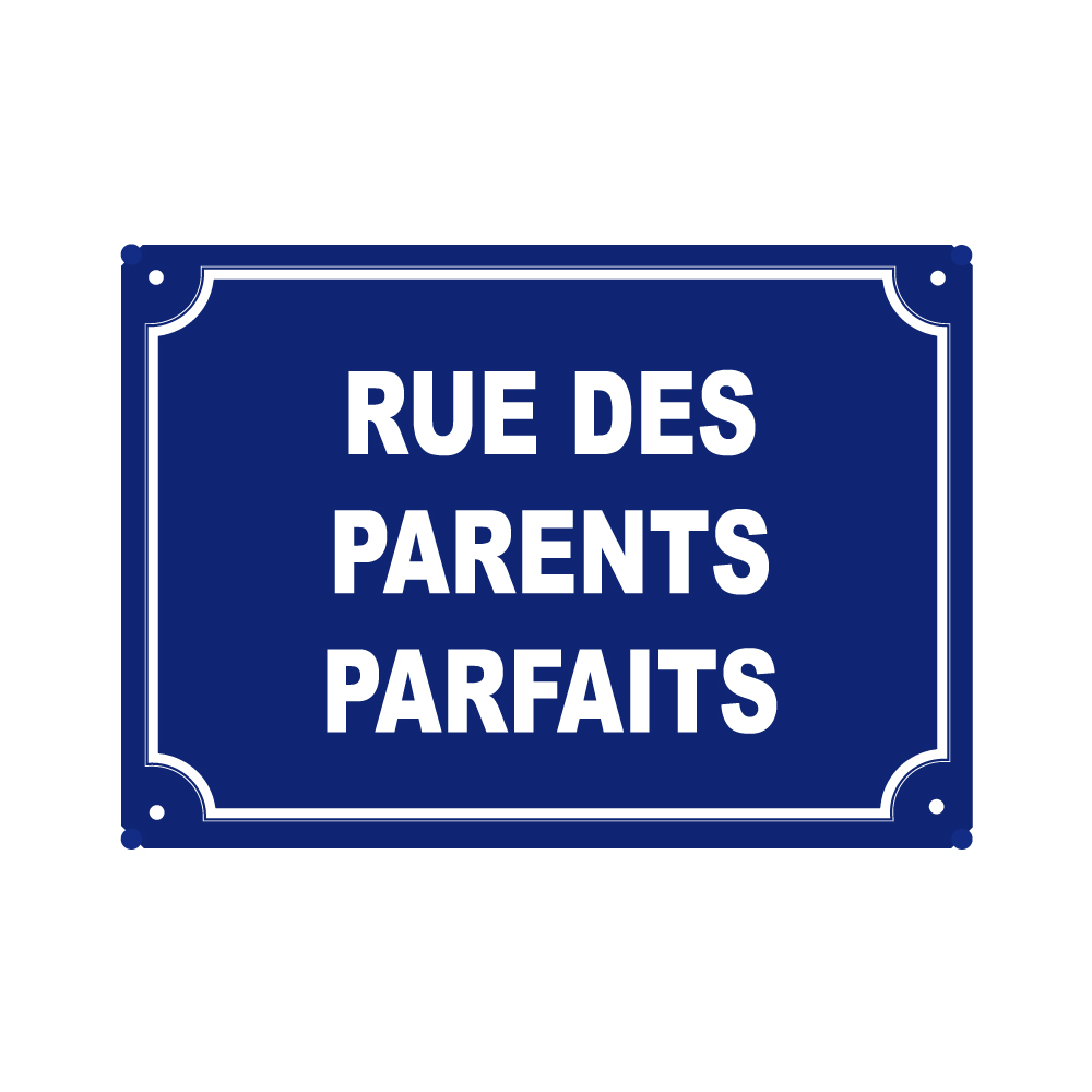 plaque de rue humoristique